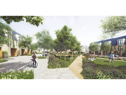 Park Up Hill, Dollis Valley. Architects: Alison Brooks Architects. Visualization © Alison Brooks Architects