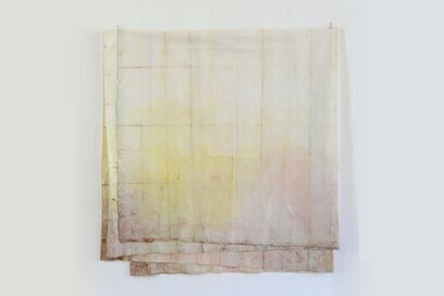 Pan7, 2015, encre et pigments sur papier replié, 160x150cm