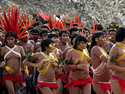 Miembros de la tribu Yanomami
