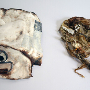 oil can, latex and plaster, 2015