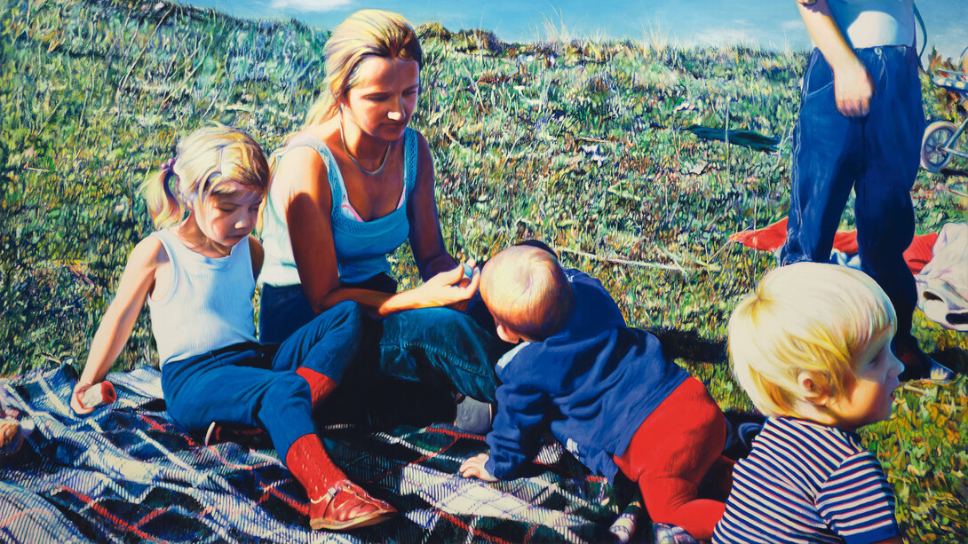 Franz Gertsch, Maria mit kindern (detail), 1971. Mit freundlicher genehmigung des Kunstmuseums Bern