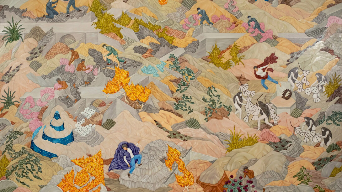 Shrimanti Saha, Life is elsewhere (detail), 2025. Courtesy of Vadehra Art Gallery