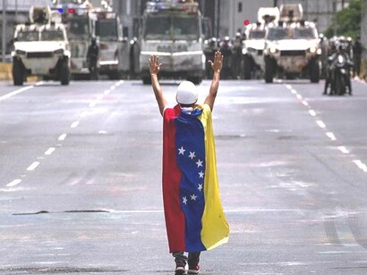 Imagen de las protestas en Caracas en abril del 2017