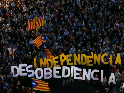 Manifestación a favor de la independencia