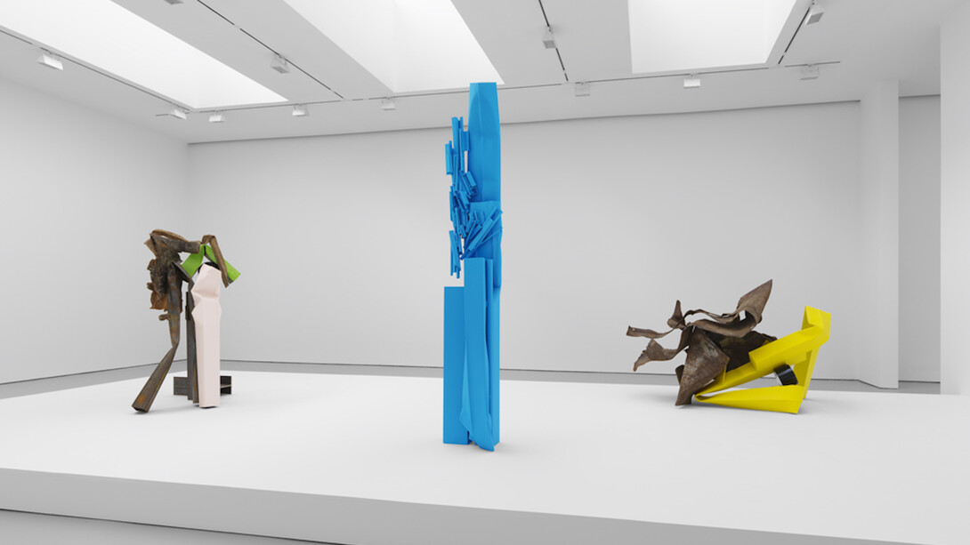 Carol Bove Polka Dots, Exhibition view. Courtesy of David Zwirner