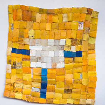 Serge Attukwei Clottey, Gratitude, 2015. Courtesy of Jane Lombard Gallery