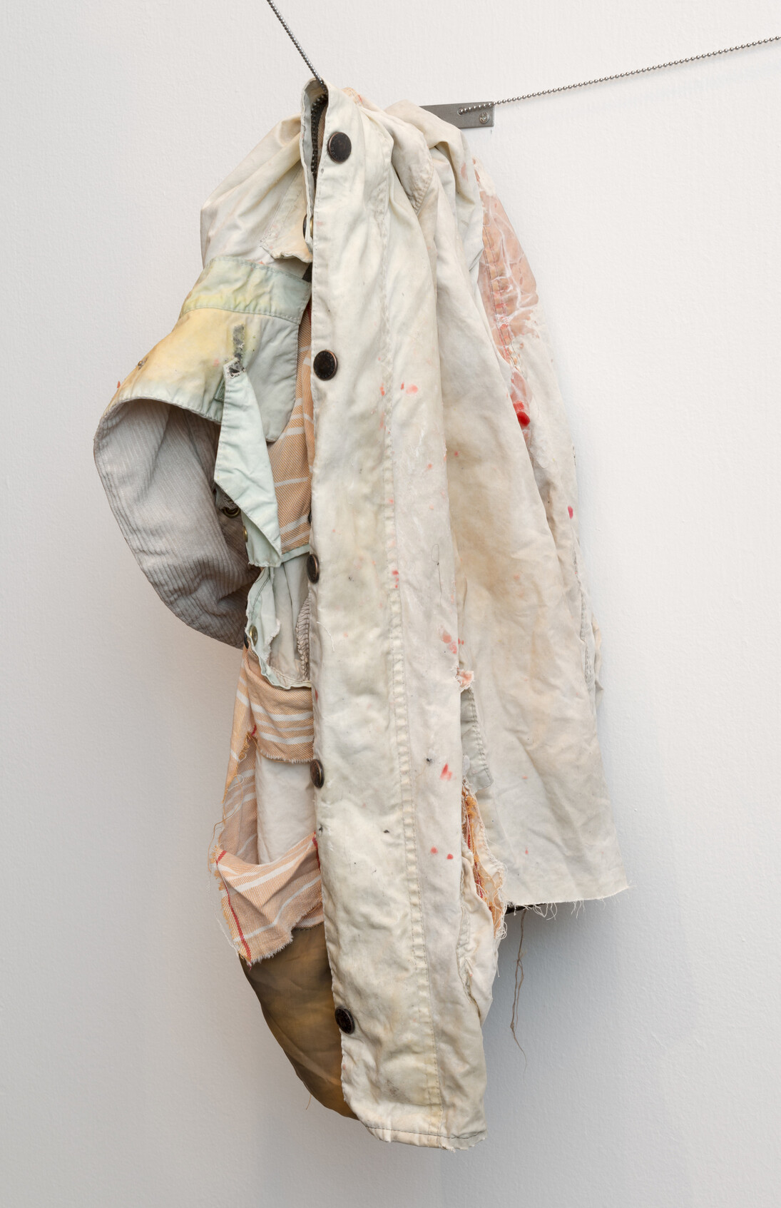 Tobias Madison, The Holy Holies (Conflicted Copy) and Fukushima Mon Barbour Jacket, 2013. Courtesy the artist, Zabludowicz Collection and Freedman Fitzpatrick Gallery, Los Angeles.
Photo: Adam Relch
