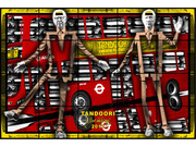 Gilbert & George, Tandoori, 2013, Mixed media, 254 x 377 cm (100 x 148.43 in), Courtesy Galerie Thaddaeus Ropac, Paris/Salzburg © Gilbert & George