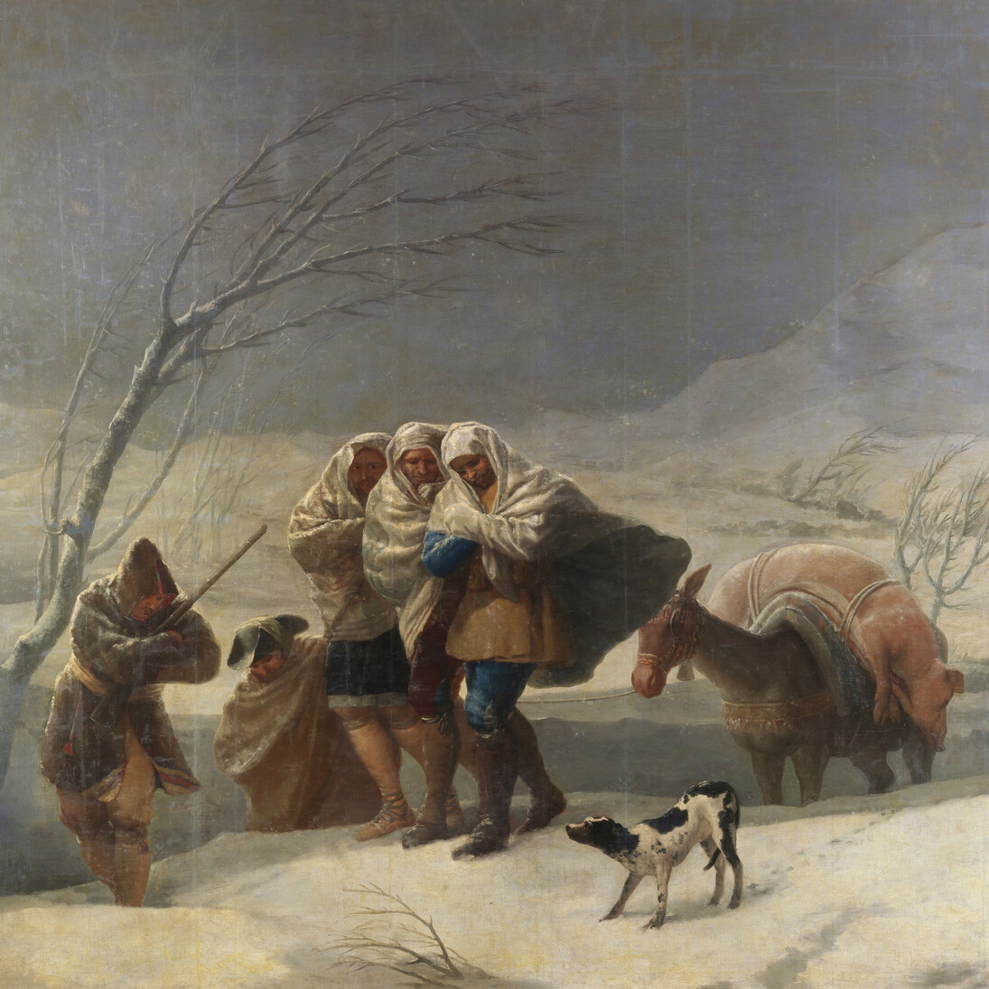 La nevada, o El Invierno, Francisco de Goya, Óleo sobre lienzo, 275 x 293 cm, 1786, Madrid, Museo Nacional del Prado