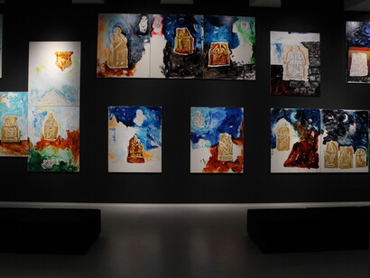 Serie Matres Matutae di M. Schifano, mostra Andy Warhol e Mario Schifano. Tra Pop Art e Classicismo, Imago Museum, Pescara