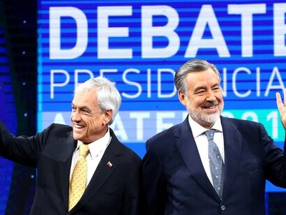 Piñera y Guillier en el debate presidencial