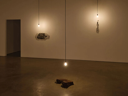 Amol K Patil, The piled up traces, exhibition view. Courtesy of François Ghebaly Gallery
