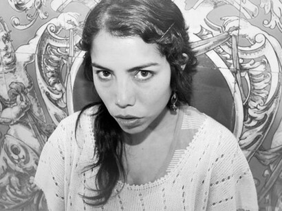 Tilsa Otta, una de las poetas de la editorial peruana Pesopluma (fotografía de Sandra Enciso)