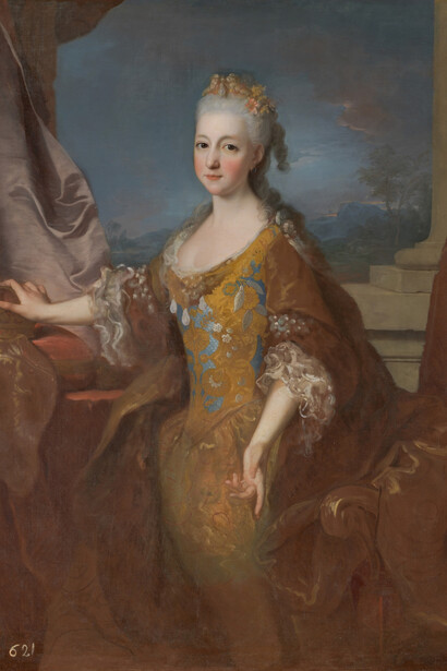 Jean Ranc, Queen Louise Elizabeth of Orleáns (detail), 1724. Courtesy of Museo Nacional del Prado