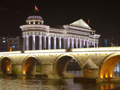 Skopje by night