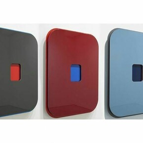 Gregory Johnston, Tableau Vivant series, Enamel on aluminum , 2014, 40 x 30 x 3.5 inches each