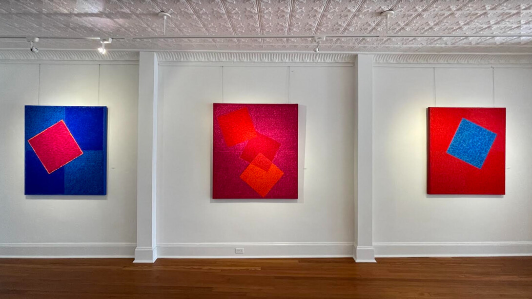 Louise P. Sloane at the M&M Fine Art, Southhampton, installation view. Courtesy of Spanierman Modern and M&M Gallery