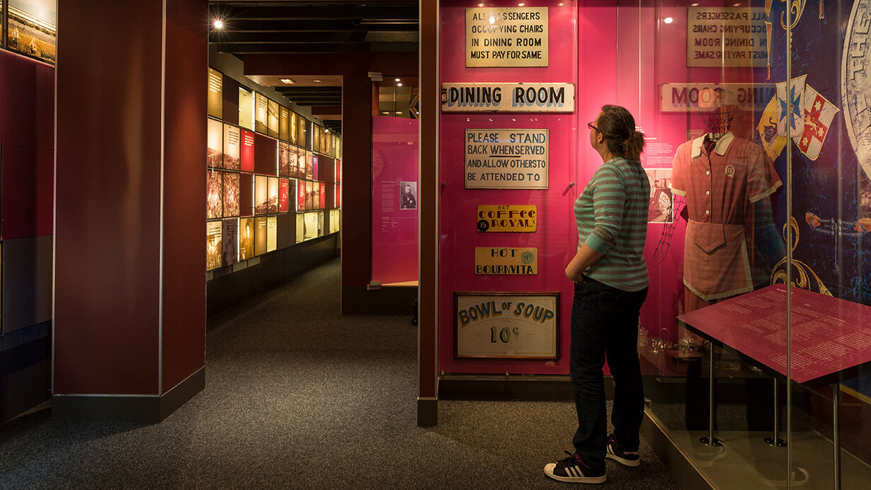 Rail in Queensland, ehxibition view. Courtesy of Queensland Museum