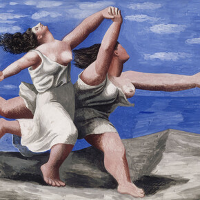 Pablo Picasso,
Due donne che corrono lungo la spiaggia (La corsa),
1922. Gouache su compensato, 32,5 × 41,1 cm,
Parigi, Musée Picasso © Succession Picasso by SIAE 2015
