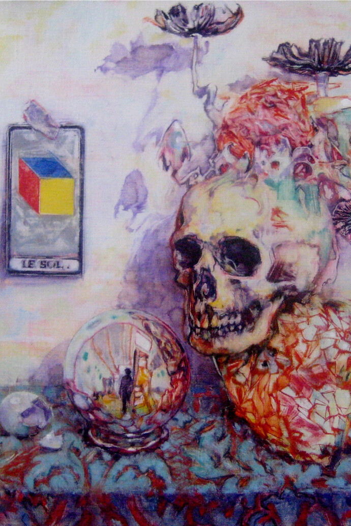 Dominic Shepherd, The Magician's Table, 2015, Oil on linen, 40 x 32 cm