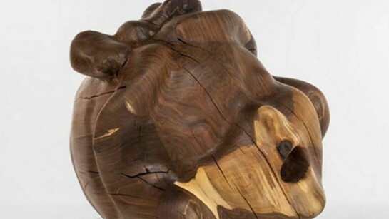 Paul McCarthy, White Snow, Cindy, 2012, Black Walnut, 114.3 x 129.5 x 129.5 cm / 45 x 51 x 51 in Photo: Melissa Christy