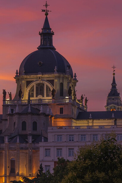 Madrid de noche, España
