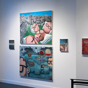 Brian Cirmo, Then and now, exhibition view. Courtesy of Albany Center Gallery. Photo by Sean Corcoran