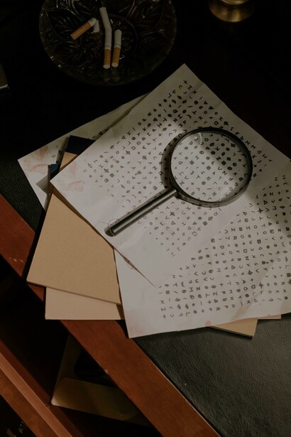 Lupa e códigos secretos