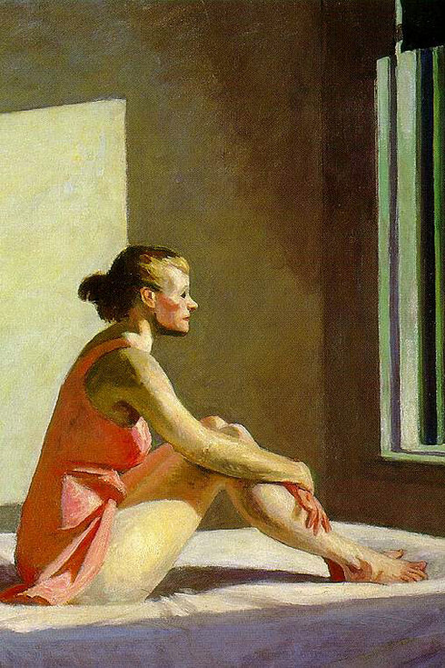 Morning sun (Sole di mattina) di Edward Hopper.