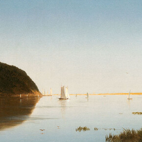 John Frederick Kensett, Shrewsbury River, New Jersey, 1859, Öl auf Leinwand, 47 x 77,5 cm, The Robert L. Stuart Collection, the gift of his widow Mrs. Mary Stuart, S-229, New-York Historical Society, Foto: © Digital image created by Oppenheimer Editions