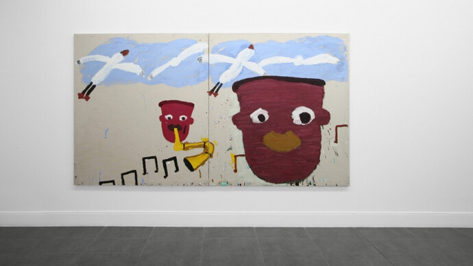 Yellow Sax, Exhibition view. Courtesy of Brand New Gallery