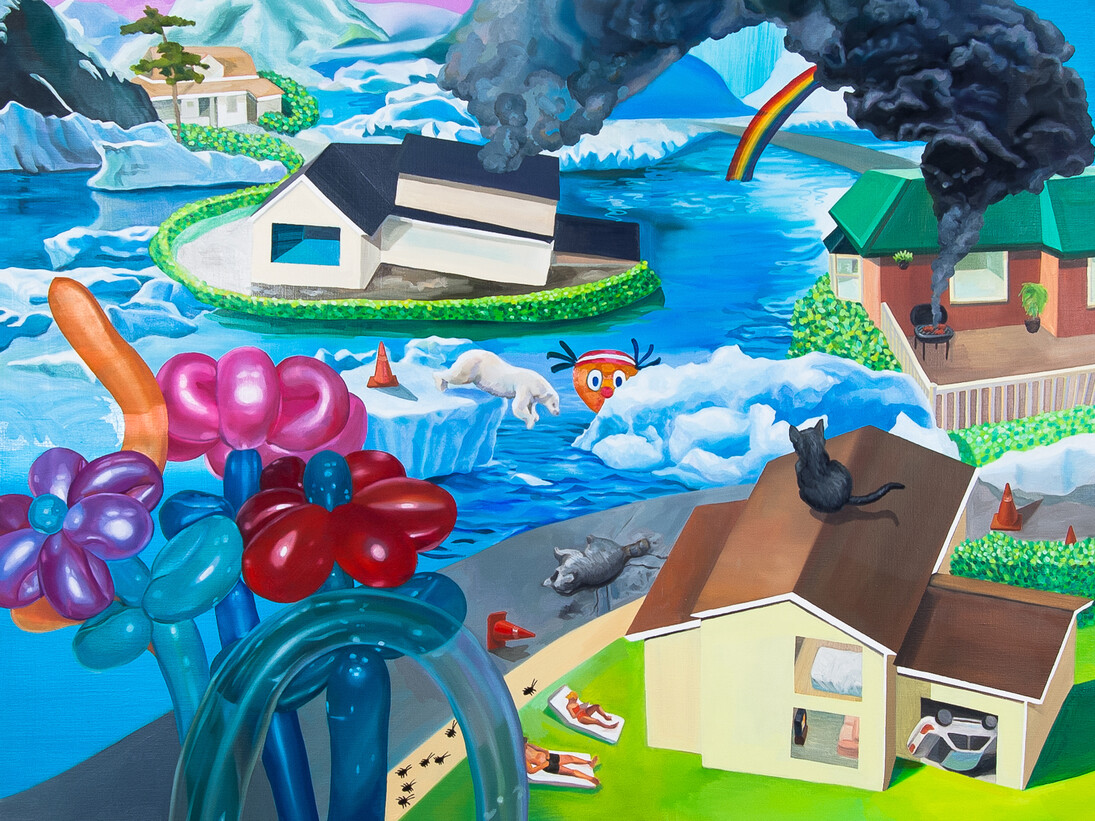 Jaeyeon Yoo, Home-Made Disaster, Fragmented Town-Yellow House and Grey Smog