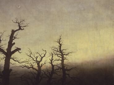 Caspar David Friedrich, La abadía en el robledal (detalle), 1809-1810