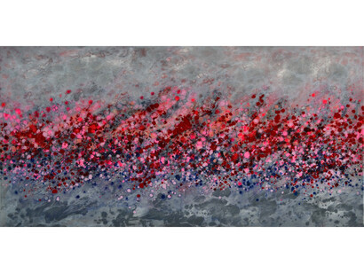 Marie Danielle Leblanc, Pothana, Mixed Media on Wood Panel, 30 x 60, 2015