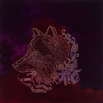 Ricky Armendariz, Lo siento pretty darlin..., oil on carved plywood, 24 x 24 inches, 2014