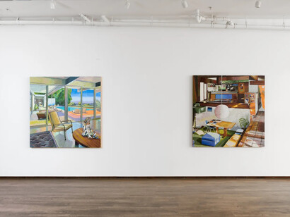 JJ Manford, Jacaranda june, exhibition view. Courtesy of Nazarian / Curcio Gallery