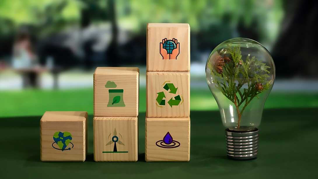 A captivating still life composition highlighting sustainable development goals