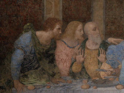 Leonardo da Vinci, Cenacolo, particolare
