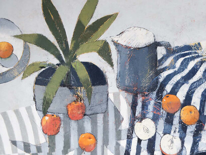 Paul Balmer, Still Life Portrait, Day Break (detail), 58 x 72. Courtesy of the artist and Caldwell Snyder Gallery