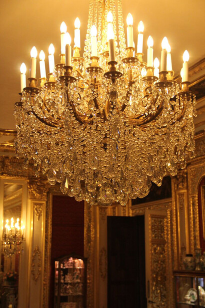 Gold room chandelier
