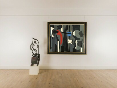 Caziel: Abstraction Explored, Exhibition view. Courtesy of Whitford Fine Art