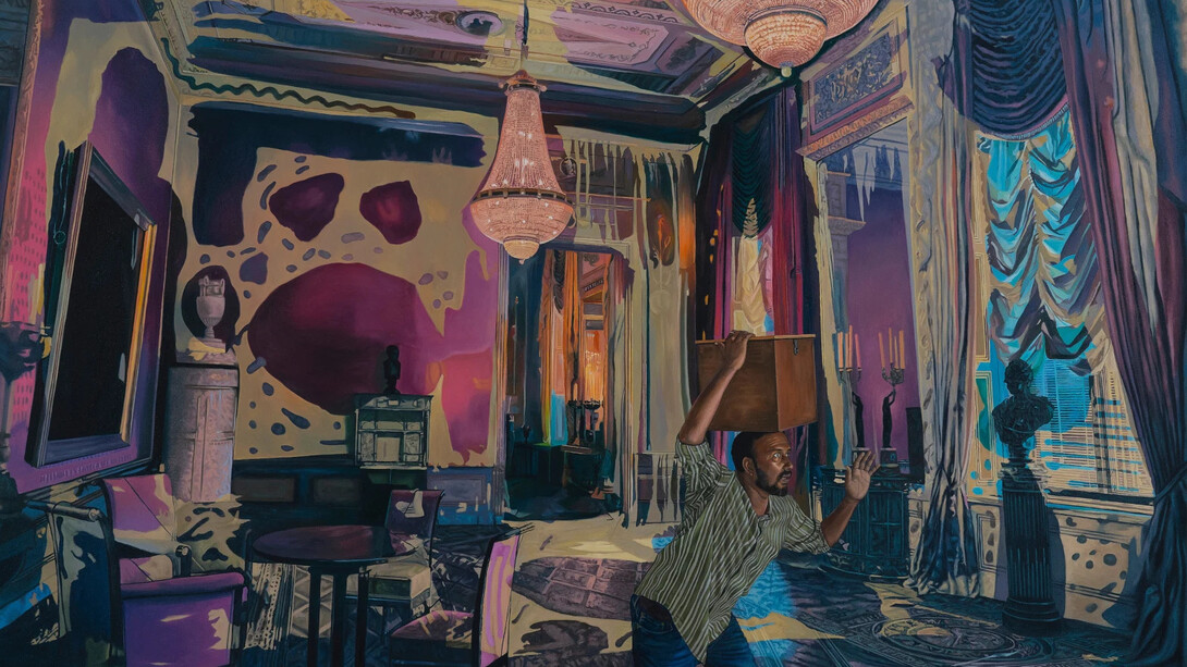 Abhishek Narayan Verma, Painting no. 6, 2023. Courtesy of Anant Art Gallery