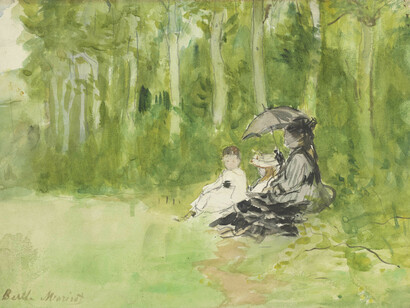 Berthe Morisot, Walk in the woods (Au bois), 1876. Courtesy of the Van Gogh Museum
