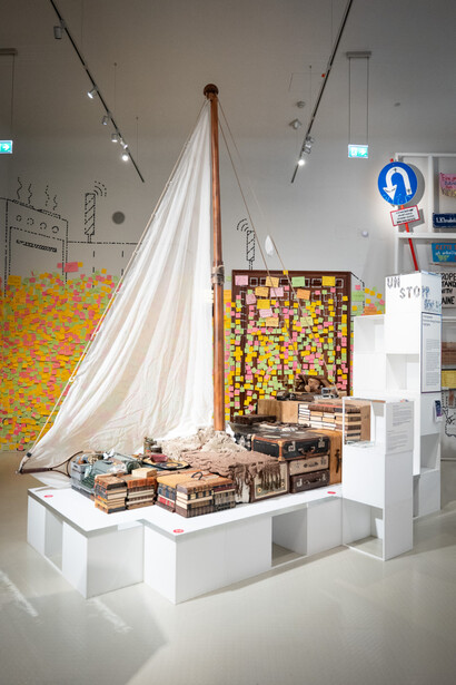 Unstoppable! Eurovision song contest highlights im museum, ausstellungsansicht. Mit freundlicher genehmigung des Geschichte Österreich