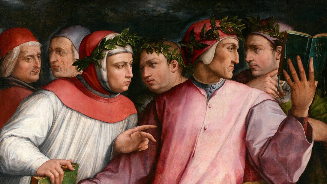 Giorgio Vasari; Seis poetas toscanos, 1544, Minneapolis Institute of Art, EE. UU. (detalle)