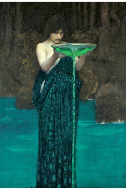 J. W. Waterhouse, “Circe invidiosa”, 1892, Adelaide, Art Gallery of South Australia.