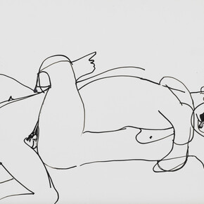 Untitled, 1955
Sam Francis (American, 1923–1994)
Ink on paper
11 x 14 in. (28 x 35.5 cm)
Norton Simon Museum, Gift of the Sam Francis Foundation
