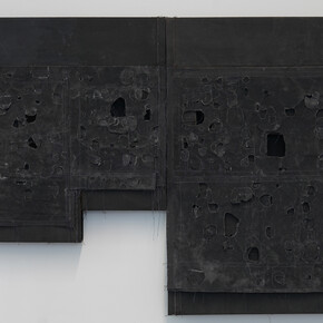 Simon Callery, Limehouse night paintings, exhibition view. Courtesy of annex14