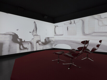 Christoph Keller, Hito Steyerl, Tao Hui. Courtesy of Esther Schipper