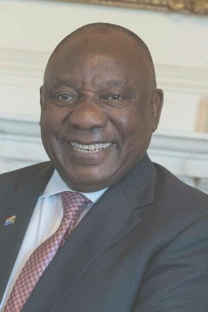 South African President, Cyril Ramaphosa at 10 Downing Street, London, United Kingdom, 2022